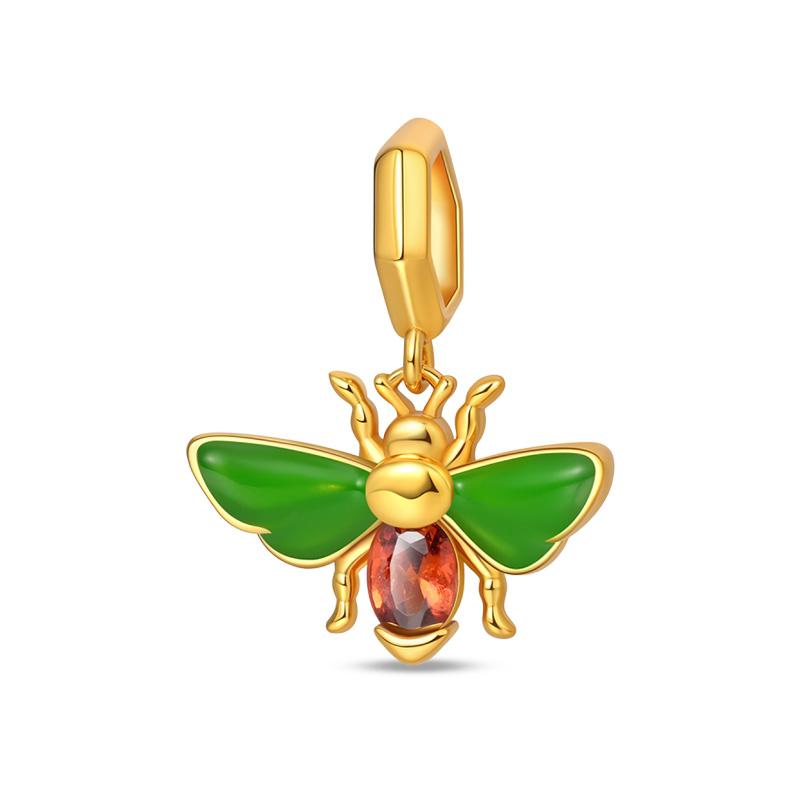 

Модный шарм-бусина цвета меди, серия Белка, кленовый лист, мед, осень , подходит для оригинальных браслетов 3 мм, изысканные украшения для DIY