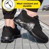 Men's Safety Shoes Air Cushion Men's Work Shoes Lightweight Breathable Work Shoes with Protection Steel Toe Shoes Anti-puncture