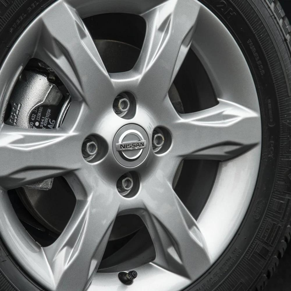 Für Nissan ArR44 Stück für Nissan Auto Radnabenkappen Qashqai J11 Juke GTR X-Trail Patrol Micra Navara Tiida Murano Sentra Leaf Felgenabdeckungen