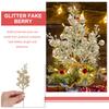12st Konstgjorda Snöbärsrispor Glittrande Falska Bärstjälkar För Julgransdekoration Högtidsparty Bröllop Hem Vinter Festligt