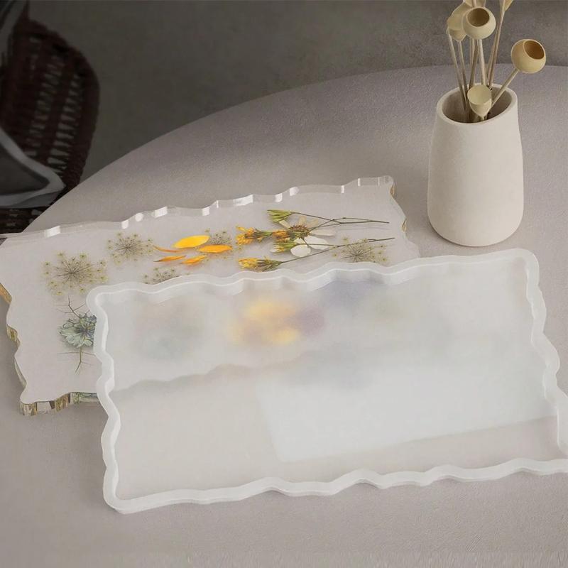 Crystal Dropper Mold Tray with Handle, DIY Material Package Silicone Mold, Home Decoration Gift