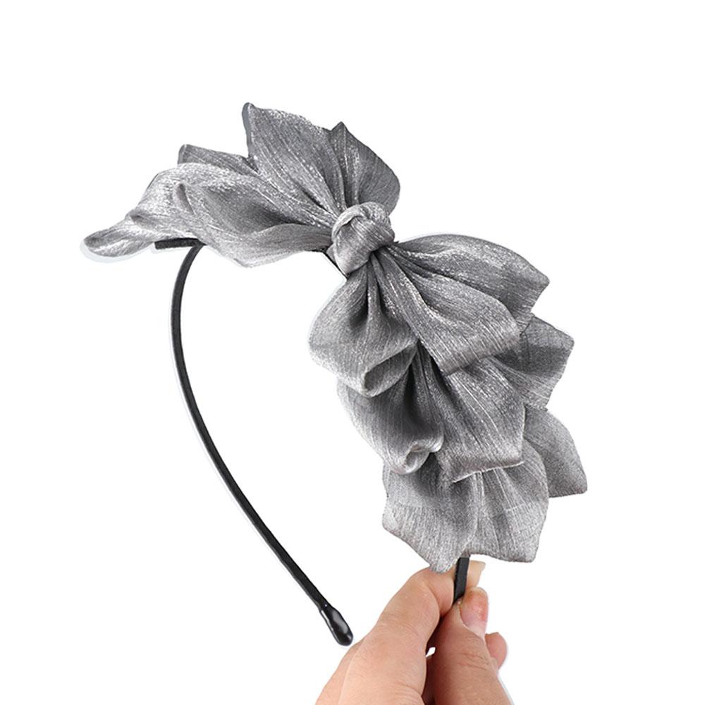 Women Ribbon Big Bow Head Band Hair Band Hair Hoop Hair Accessories