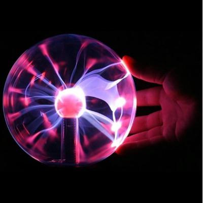 3 Inch USB Plasma Ball Electrostatic Sphere Light Magic Crystal Lamp Ball Touch Sensitive Transparent Desktop Lights