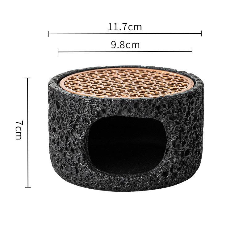 Stoviglie Creative in Ferro con Texture di Roccia, Piatto Isolante per Ristorante, Piatto da Dessert, Piatto da Sushi, Stoviglie Speciali