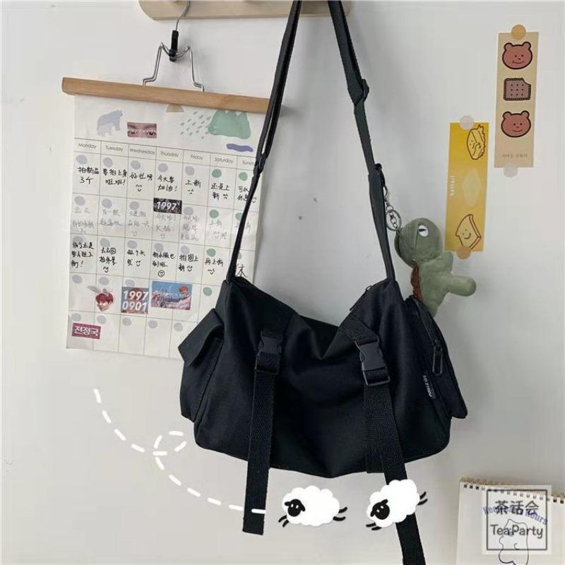 Chi Vintage Werkzeug Student Canvas Tasche Männlich Ulzzng Neutral Harajuku Weibliche Umhängetasche