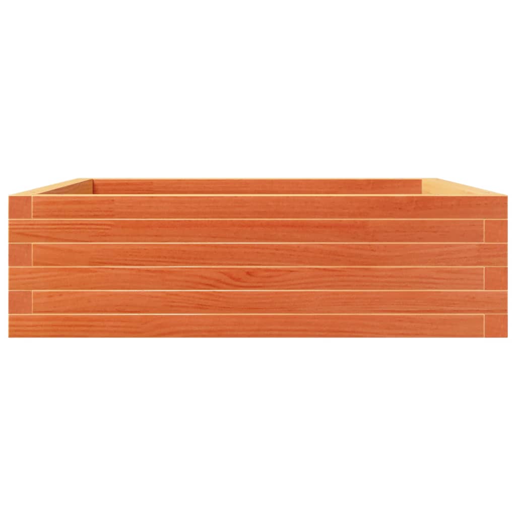 Plant Box Wax Brown 80x80x23 cm Solid Pine Wood