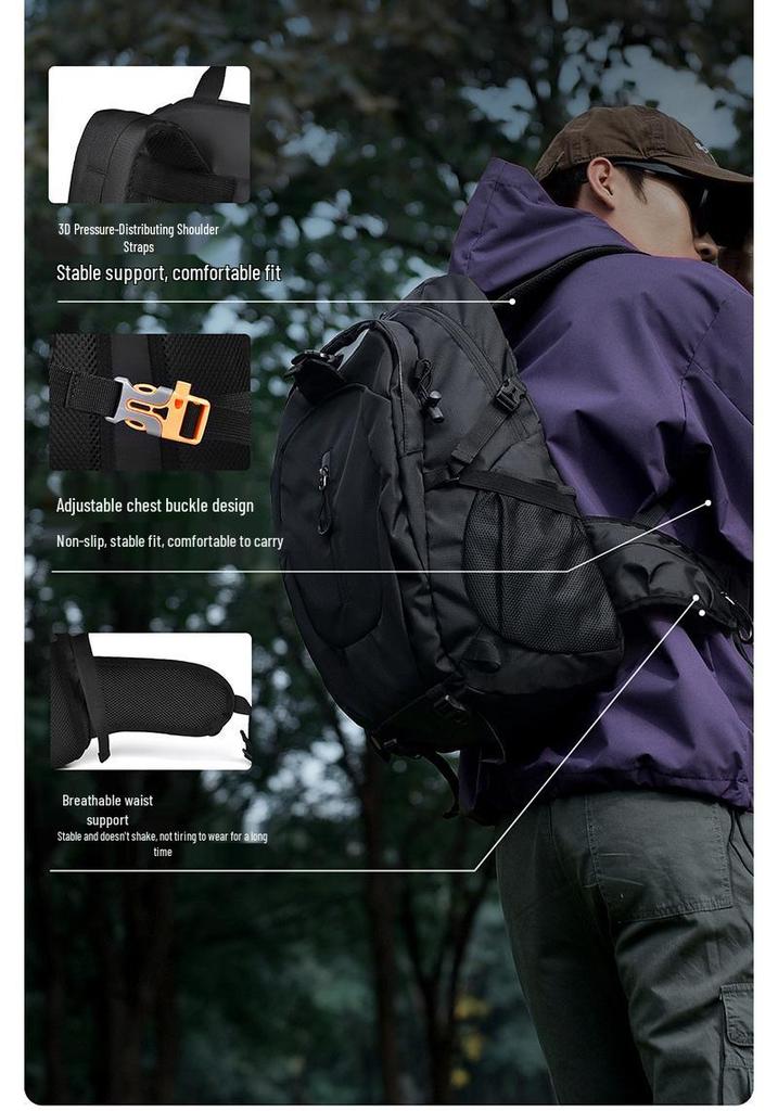 Unisex Large Capacity Lightweight Hiking & Climbing Backpack