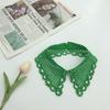 Grid Fake Collar, Water-Soluble Embroidery, Hand-Sewn Nail Beads, Embroidery, Women'S Clothing, White, Fashion Trend, Fake Collar.