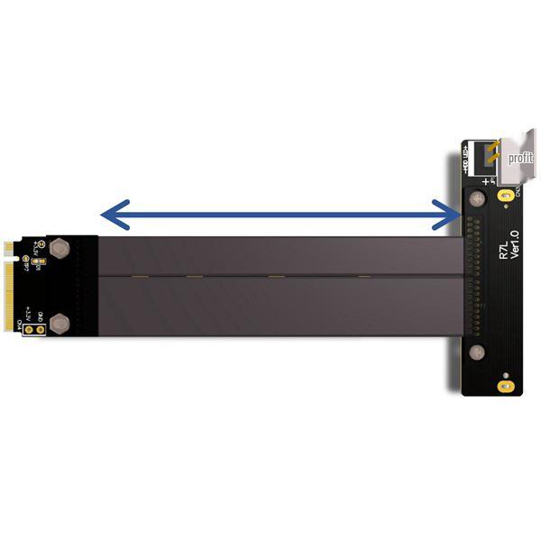 Schwarzer PCB U.2 auf M.2 PCI-E 3.0 SFF-8639 Adapter