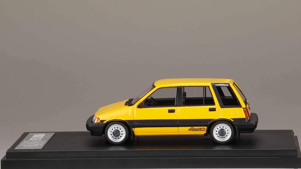 MARK43 Honda Civic Shuttle 4WD J 1984 Yellow Finished Product 1/43 (AR)