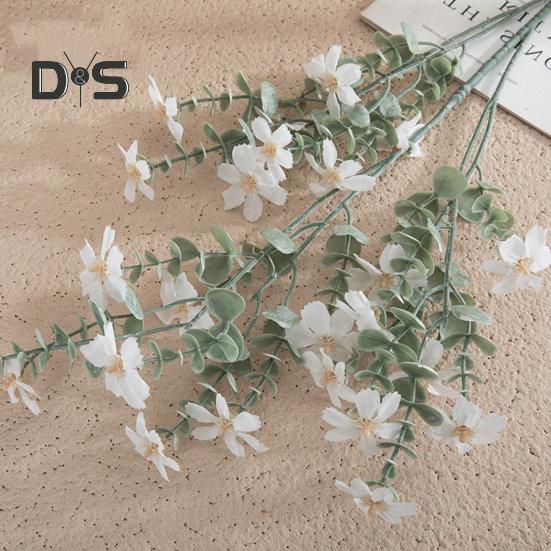 Simulace umělého hedvábí Květina Snadná péče Creative Mini Umělá orchidejová zelená rostlina