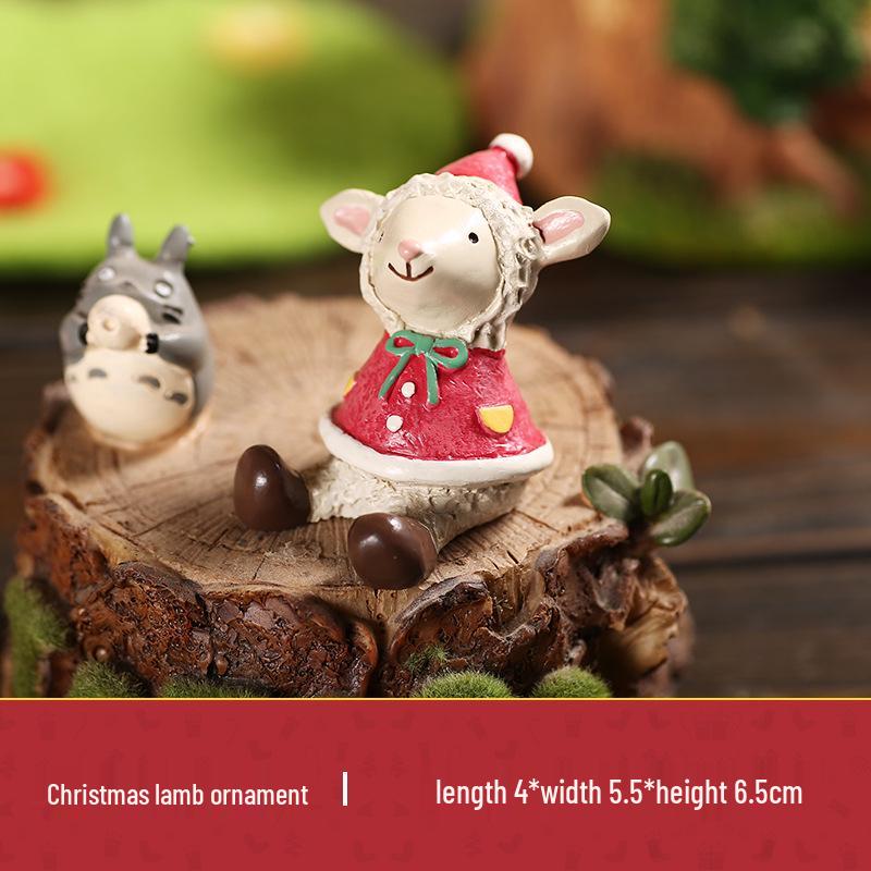 Handmade Santa Claus Resin Ornaments for Home or Car Decor