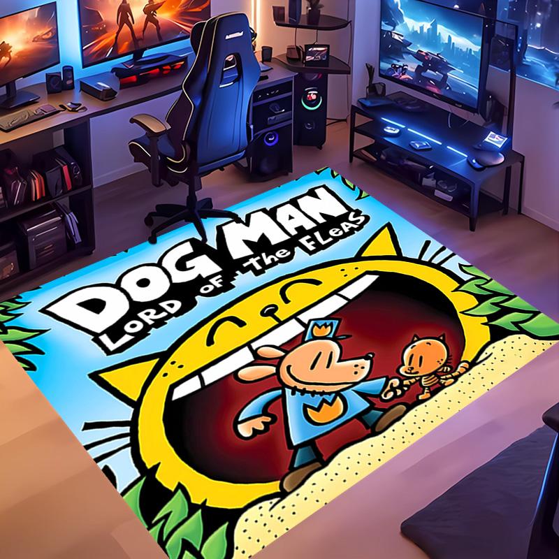 1pc Dog Man Entrance Mat, Non-Slip Mat Area Rug,Room Decor, Outdoor Decor, Kitchen Rug,Doormat - Machine Washable, Easy To Clean