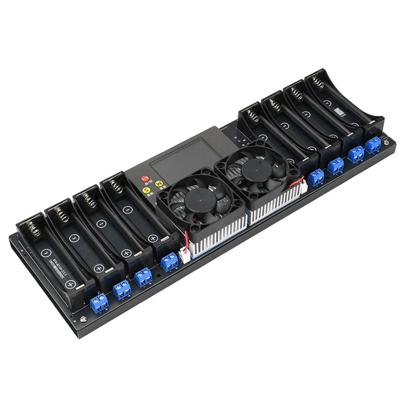 

SHGO-New 8 Channel 18650 Battery Capacity Internal Resistance Tester DC 12-19V Automatic Charging&Discharging Module чорний