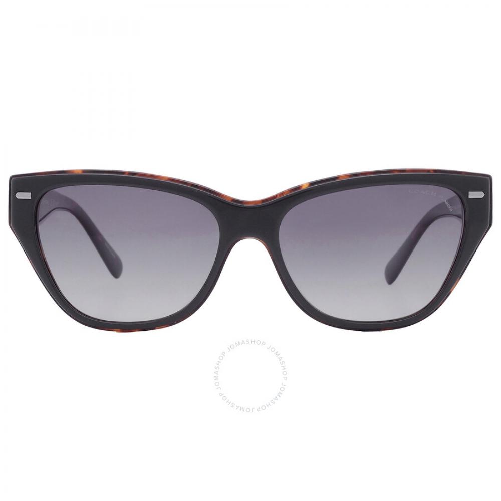

Coach Polarized Grey Gradient Cat Eye Ladies Sunglasses HC8370F 5764T3 56