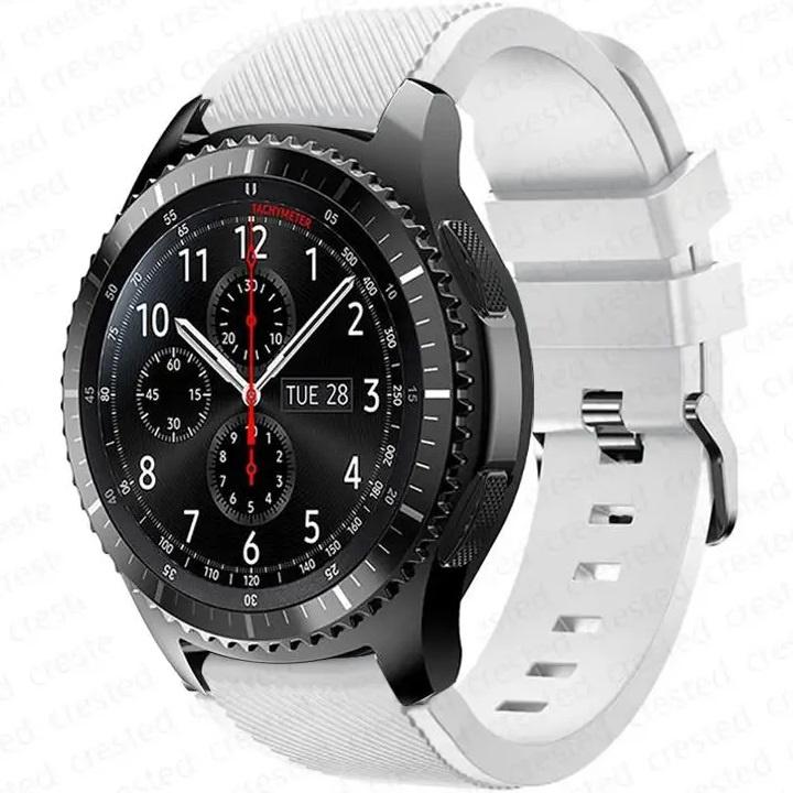 Universal Silicone Strap 22mm, White