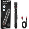 FORTO Rechargeable 400 Ideal for Disaster and Crime High Small and Battery Level Display Penlight, Lumens, Preparedness, Evacuation, Walking,