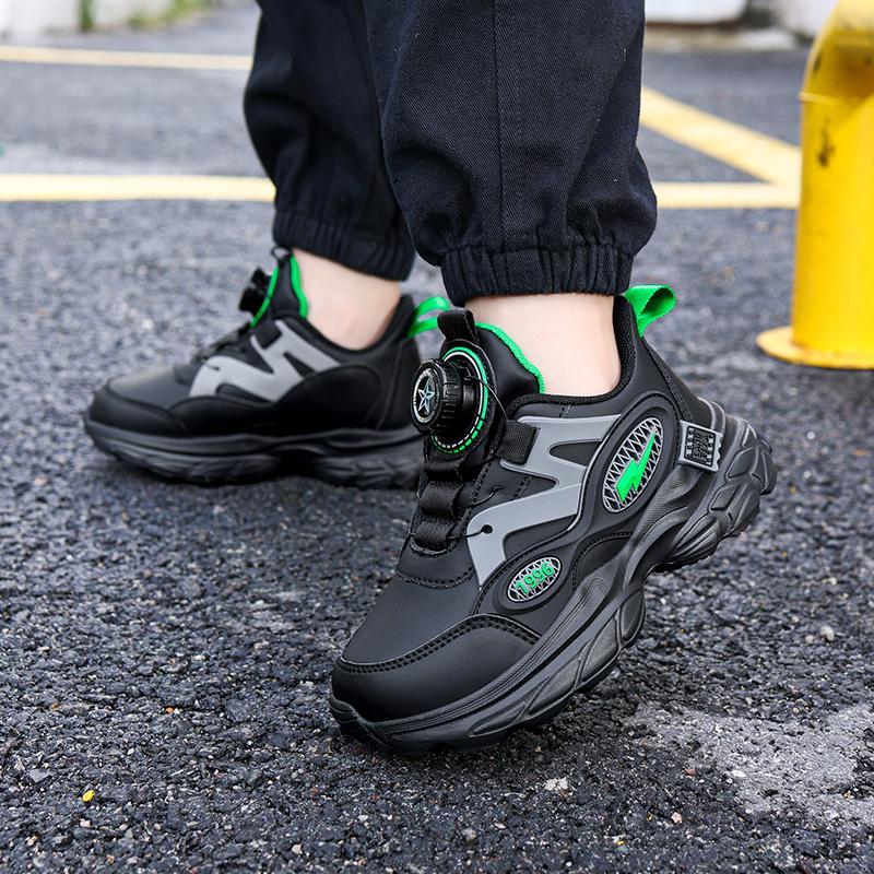 Children's Boys Running Shoes Lightweight Breathable Sports Sneakers for School Fashion Casual Walking Anti-Slip