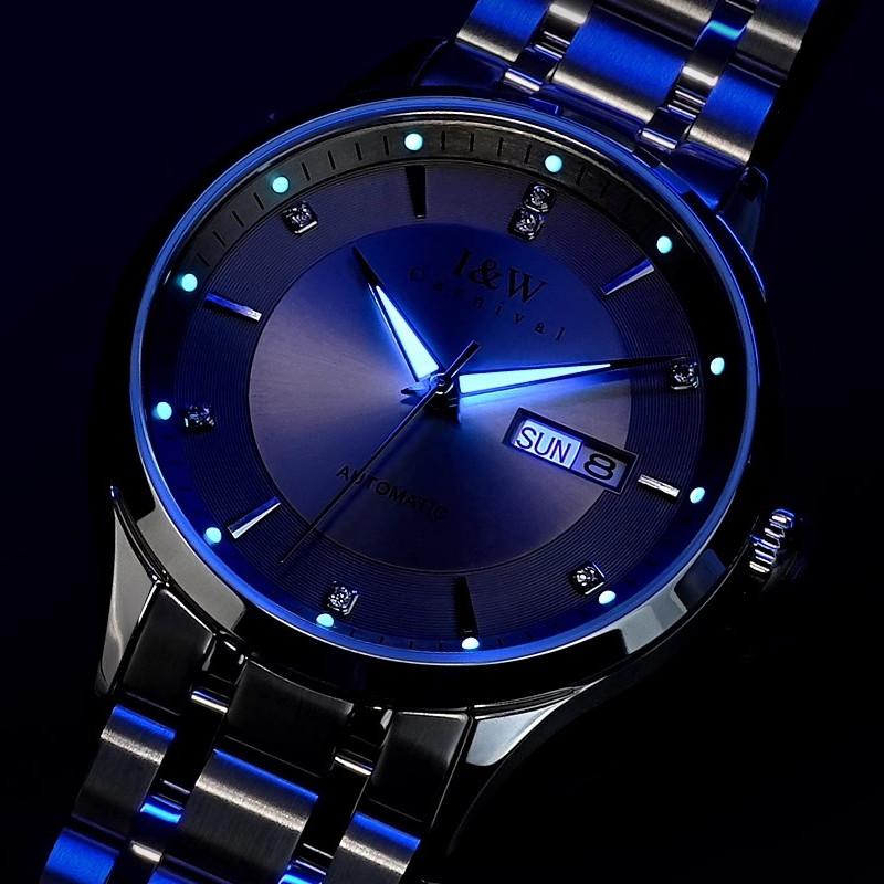 Carnival Brand Luxury Watch for Men Fashion Waterproof Calendar NH36 Movement Automatic Mechanical Wristwatches Man Reloj Hombre