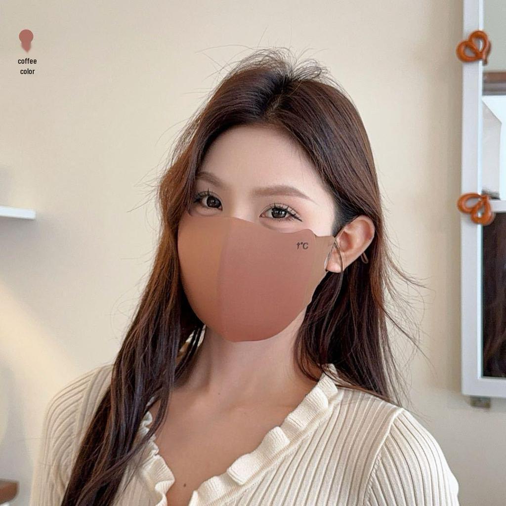 Women's Winter Windproof Sponge Mask: Warm, Dustproof, Seamless, Washable, Eye Corner Protection