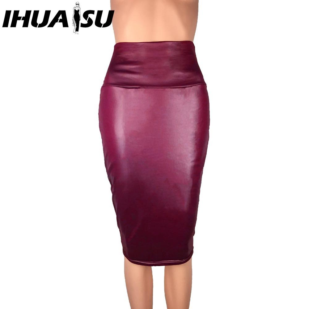 IHUASU Women's Fashion Casual Solid Color Print Summer Spring Skirt