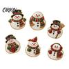 Faux Pearl Painting Decor 6Pcs/Set Fridge Magnets Art Kit, Christmas Snowman Tree Santa DIY Activities Magnets, Mosaic Refrigerator Decorative