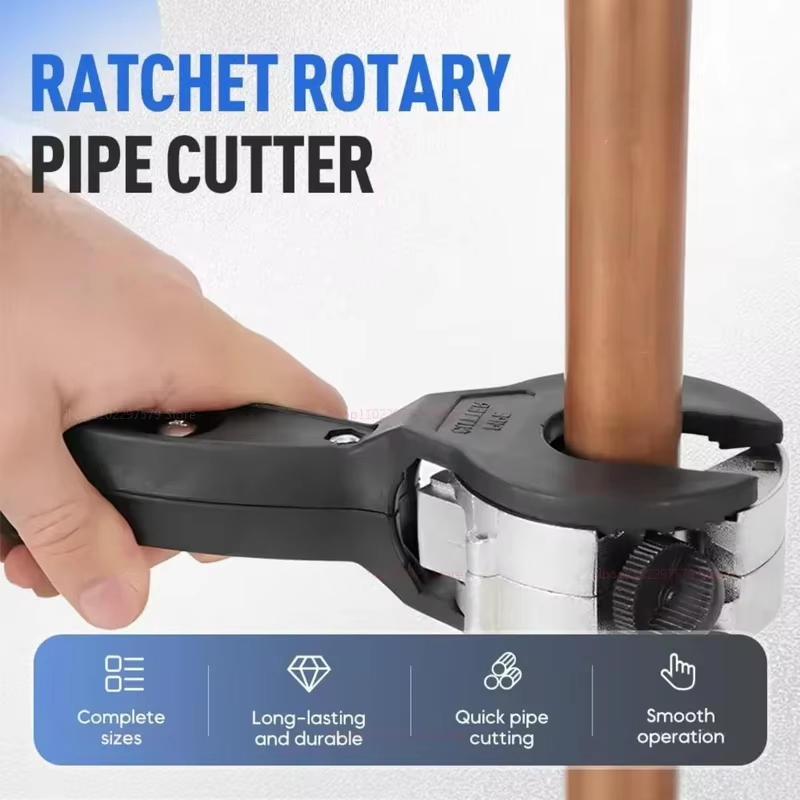 Ratcheting Tubing Cutter 8-29mm Universal Pipe Cutter Stainless Steel Copper Aluminium Ratchet Scissors Hose Cutting Hand Tools
