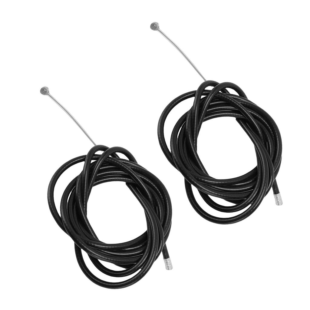2pcs Brake Cable Replacement for M365 Pro4 Electric Scooter Black 6.4ft Rubber Steel Scooter Brake Line