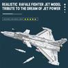 Non-Toxic 2099Pcs Rafale Fighter Model Building Blocks Diy Military Plane Series Assembly Bricks Desktop Ornament Kids Toys Holiday Gifts