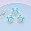 30/150PCS Cute jade dog resin diy jewelry yellow five-star hair clip mobile phone shell hole shoe patch shoe flower accessories