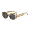Stylish Oval Frame Sunglasses - Casual Street Style with Sun Protection