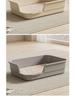 Extra Large Semi-Enclosed Anti-Tracking Plush Cat Litter Box