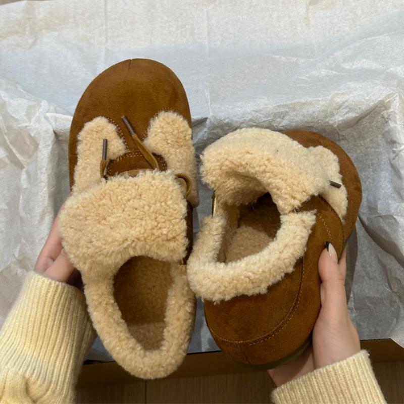 

Flats Women s Cotton Shoes Fur Casual Sport Warm Shoes Winter Snow Boots Warm Comfort Running Short Plush Mujer 35