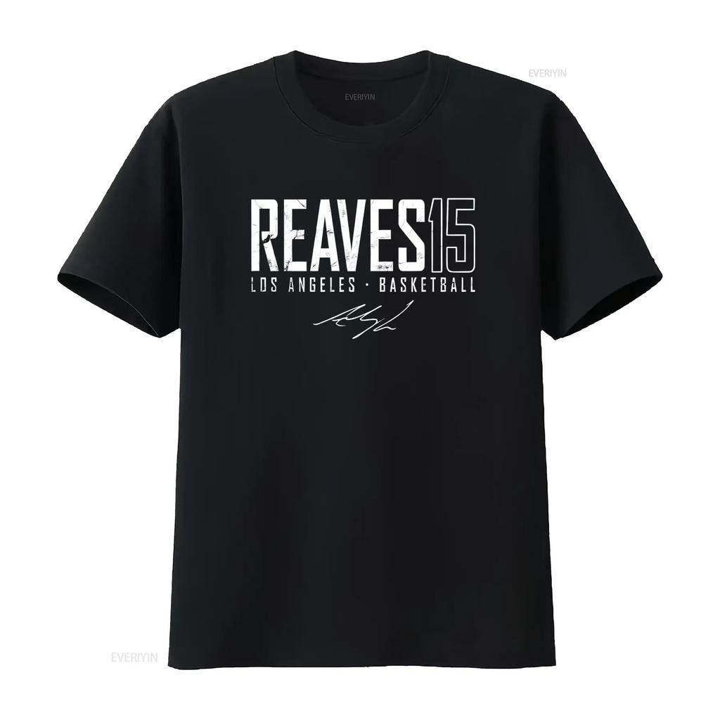Austin Reaves 15 T Shirt Los Angeles Basketball Stylish Sports Fashion Wear Vintage Washed Versatile Casual Fashion Unisex