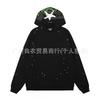 Mens Oversized Hooded Sweatshirt With Graphic Print - Cotton Blend Fall Winter Streetwear Style