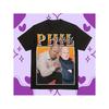 Men'S EastEnders Phil Mitchell Vintage TV Show T-Shirt - Official Adam Woodard Signed Graphic, Iconic Phil Mitchell & Characters Print, Loose Fit
