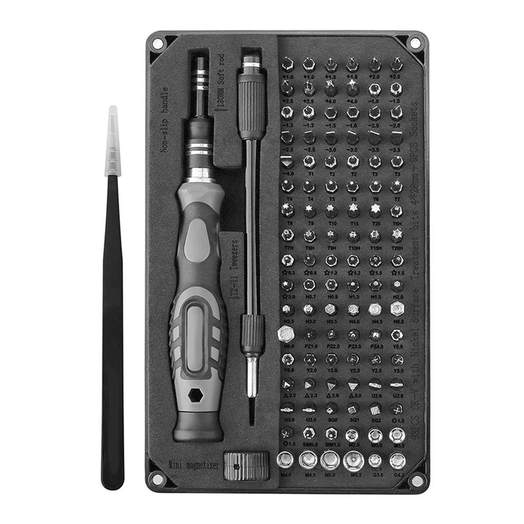 Precision Screwdriver Set with Case, All-in-One Multi-Function Repair Tool Kit Includes 106 Screwdriver Bits