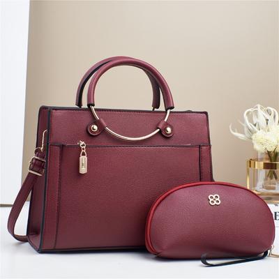 2Piece Set Women Bag PU Leather Purse and Handbags Luxury Lady Hand Bags Women Messenger Shoulder Bag Big Tote