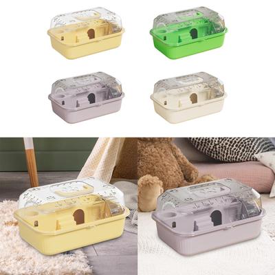Hamster Cage Hamster Habitat Water Bottle with Running Wheel with Handle Design Pet Exercise Playing House for Mice Rat