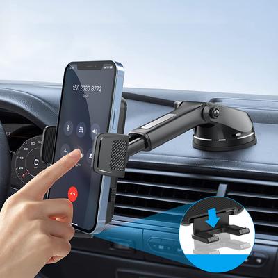 Suporte de Celular com Ventosa de Gravidade Suporte de Telefone Retrátil para Para-brisa Suporte Universal para Smartphone para Caminhões Trailers Veículos
