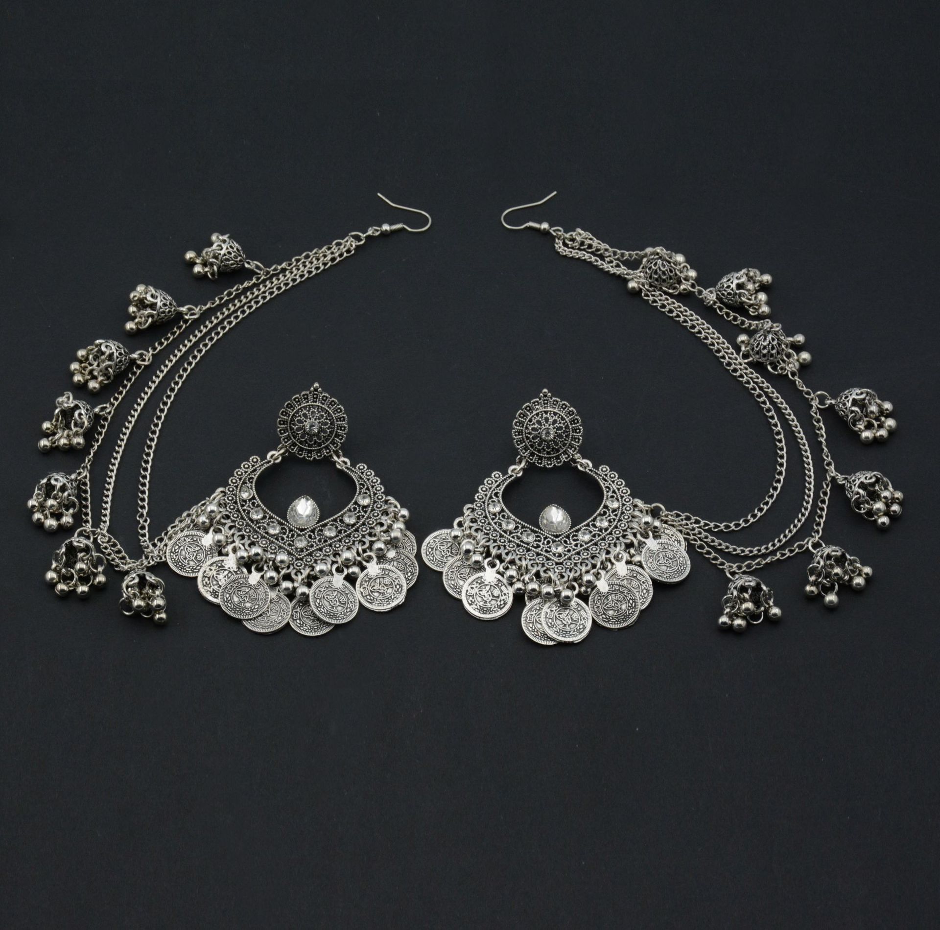 

Ретро Богемные Этнические Серьги Женские Преувеличенные Темпераментные Серьги с Бахромой