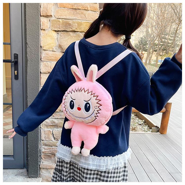 New Japanese Plush Two-dimensional Pain Bag Cute Pull Cloth Large Appetite Plush Pain Bag Shoulder Bag CLE