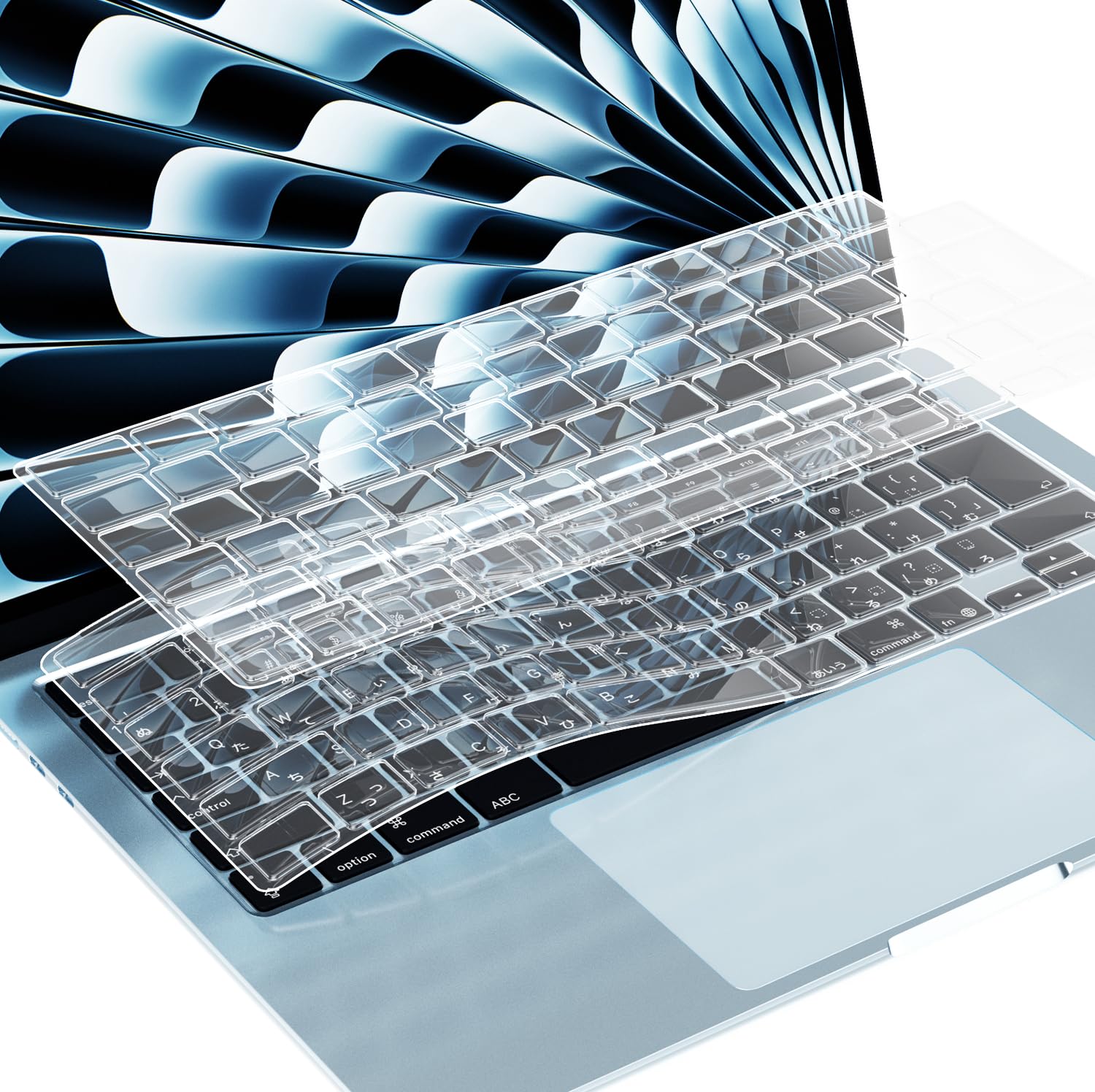 

Накладка на клавиатуру Macbook Air, японская раскладка JIS, номера моделей, материал ТПУ для японской клавиатуры Macbook Две части 13/15 (2025)/ Про14/16