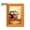 Retro Holz Fotorahmen Magnete Schwarze Katze Kühlschrankmagnet Saisonale Cartoon Küche Badezimmer Dekor Dekorativ Weichmagnetische Aufkleber Niedliches Thema