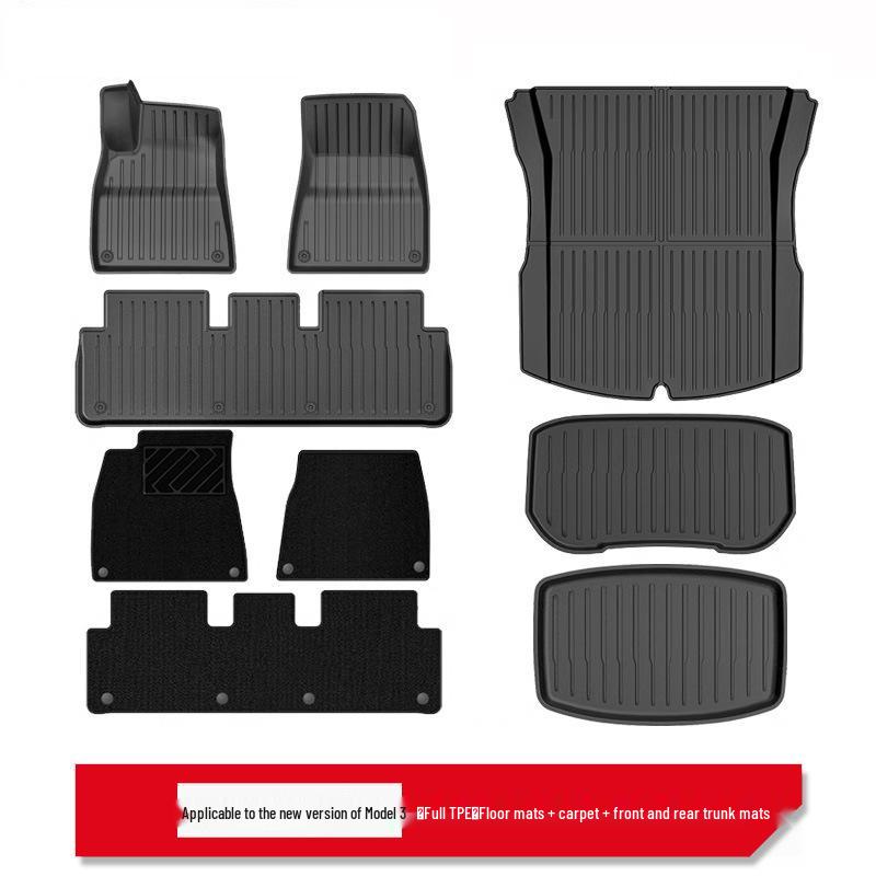 TPE Full-Coverage Floor Mats for Tesla Model 3/Y