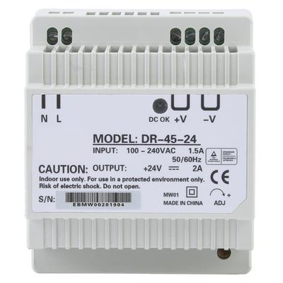 DR4524 45W Single Output 24V Din Rail Power Supply ACDC Switching Power Supply