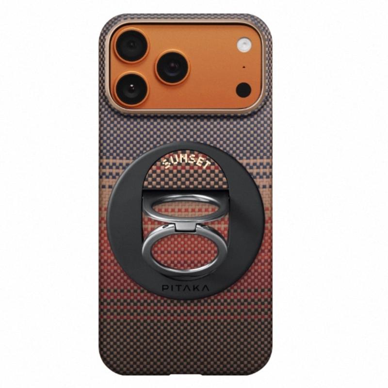 Funda de Fibra de Carbono Pitaka para iPhone 17 Pro Max Funda Trasera de Carga Inalámbrica para iPhone 17 Pro