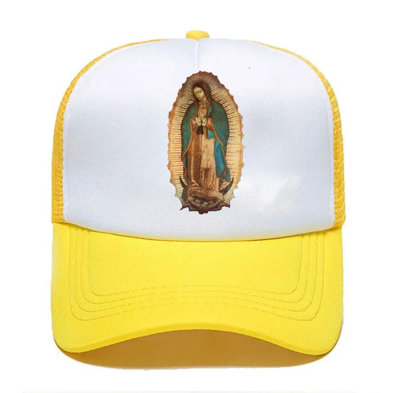 Our Lady Of Guadalupe Virgin Mary Baseball Cap For Women Men Unisex Summer Parent-Child Hats Mesh Visor Outdoor Sun Hats