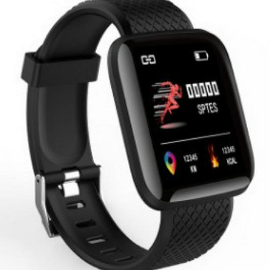 116plus Smart Bracelet: 1.3" Color Screen, Real-time Heart Rate, Blood Pressure Monitoring, Sleep Tracking, IP67 Waterproof.