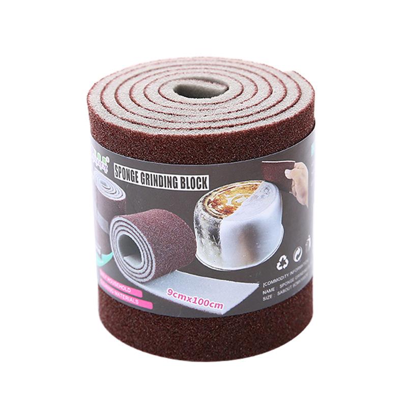 

1 рулон можно разрезать, губка для удаления ржавчины, щетка для очистки, удаление накипи, чистая протирка для варочной панели, кухонная губка 1roll